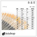 台灣 春盛堂 尼龍水彩筆 尼龍毛畫筆(平) #0~20 單支